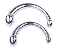Desdon BDSM Doppio Testa Dildo Super Liscio Plug Anale in Metallo Palline Anali Masturbazione Butt Plug Dildo Anale Stimolatore del Punto G Dilatatore Anale Giocattolo Del Sesso for Uomini Donne(Color