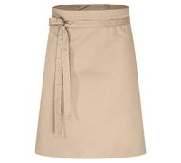 DESERMO Grembiule professionale di alta qualità, 60 x 80 cm (lunghezza x larghezza), per uomo e donna - grembiule da cucina in misto cotone - grembiule con ampia scelta di colori, beige., 5er Set