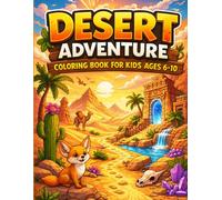 Desert Adventure Coloring Book for Kids Ages 6-10: Explore Sand Dunes, Hidden Oases & Ancient Desert Worlds