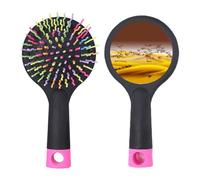 Desert Along the Way to the Silk Road Map Salon Detangling Hair Brush Cushion Base