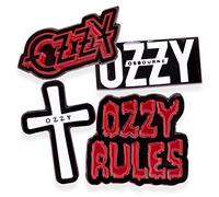 Desert Cactus Ozzy Osbourne Pin Logo Smalto in Metallo (Pin Set 3), Bronzo, Senza pietra