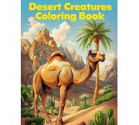 Desert Creatures Coloring Book: Explore Stunning Desert Animals with Fun and Relaxing Coloring Designs