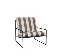 Desert Divano A 1 Posto Stripe Nero/Cioccolato