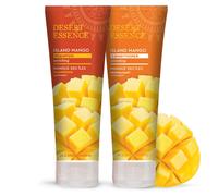 Desert Essence Island Mango Shampoo & Conditioner Bundle - 8 Fl Onere - Arricching - Burro di karit - Olio di jojoba - liscio e setoso - morbido e s