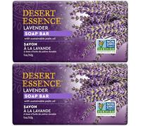 Desert Essence - Sapone alla lavanda - 142 g - Set di 2