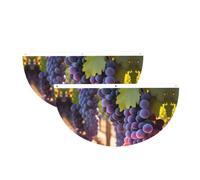 Desert Grapes - Bandierine a semicerchio, da appendere all'aperto | 2 striscioni impermeabili a 3 occhielli per portico, recinzione e balcone. Eventi patriottici della Giornata
