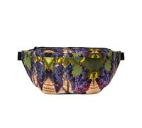 Desert Grapes - Marsupio a tracolla grande, idea regalo per godersi sport, festival, allenamento, viaggi, corsa, casual, nero, taglia unica, Nero, One Size