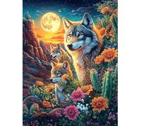 Desert Gray Wolf Puzzle 500 Pezzi Idea Regalo Figlio Animal Plant Fairy Tale Gioco Educativo Creativo Ragazzi Rilassamento Pressione Ridotta A Scuola 500 PCS