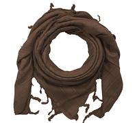 Desert Hawk Tactical BW Shemag Scarf, Sciarpa PLO Palestinese Arafat, 110 x 110 cm, 100% cotone, marrone, 110 x 110 cm