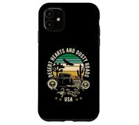Desert Hearts and Dusty Roads USA Hotrod Design in stile retrò Custodia per iPhone 11