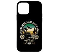 Desert Hearts and Dusty Roads USA Hotrod Design in stile retrò Custodia per iPhone 12 mini