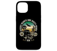 Desert Hearts and Dusty Roads USA Hotrod Design in stile retrò Custodia per iPhone 13