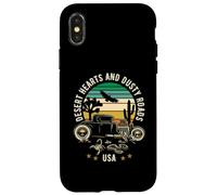 Desert Hearts and Dusty Roads USA Hotrod Design in stile retrò Custodia per iPhone X/XS