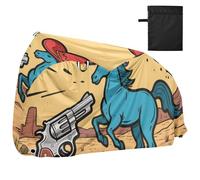 Desert Horse Brown Astratto Impermeabile Bike Covers con fori di blocco Resistente ai raggi UV Indoor Outdoor Storage Rain Cover Adatto per la maggior parte dei kit para