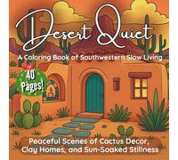 Desert Quiet A Coloring Book of Southwest Slow Living: Peaceful Scenes of Cactus Decor, Clay Homes, and Sun-Soaked Stillness