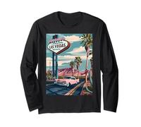 Desert Road Trip, auto retrò fino al cuore, favolosa Las Vegas Maglia a Manica