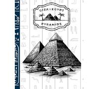 Desert Scripts: A Mixed Page Notebook with Pyramids and Ancient Egyptian Style