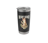 Desert Seeker Avventura Coyote Explorer Wild West Vibes Bicchiere termico in acciaio inox doppia parete