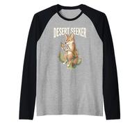 Desert Seeker Avventura Coyote Explorer Wild West Vibes Maglia con Maniche Raglan