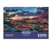 Desert Sunset with Antelopes Puzzle 1000 Pezzi : Giochi Educativi Puzzles Per Adulti Home Decor Grande Regalo 38x26cm/1000pcs