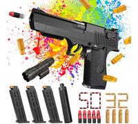 Deserto aquila pistola con botto munizioni e cartucce di jolly, pistola giocattolo per bambini con proiettile in schiuma bersaglio per Nerf