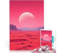 Deserto della Luna Rosa Puzzle da 1000 pezzi per adulti Giocattoli che creano dipendenza e sfidano l'intelligenza del cervello regali per amici e familiari 38x26cm