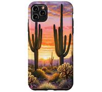 Deserto Tramonto Case Cactus Fiori di campo Arizona Custodia per iPhone 11 Pro Max