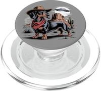 Deserto UFO Alieno Bassotto Nero e Marrone PopSockets PopGrip per MagSafe