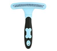 Desheding Comb - Duall Layer Grooming Tool | Safe Dematting Rake for Thick Coats, Pet Hair Remover for Dogs, Cats, Horses, Long Detengler for Home, Salon, Travel Grooming Sessions