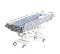 DESHIKE Trolly doccia elettrico per la cura del paziente, il letto da bagno ospedaliero regolabile in altezza con funzioni di sollevamento e inclinazione, Trendelenburg e Trendelenburg.