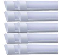 DESHOME 10 Pezzi di Luci LED a Listello, Soffitto a Striscia LED da 120 cm, Illuminazione per Garage, Lampade Purificanti da 6500K, per Negozi, Uffici, Magazzini