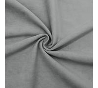 DESHOME Ebe 15 metri - Tessuto al metro velluto idrorepellente stoffa al metro velluto resistente per tappezzeria divani cuscini sedie arredo Grigio