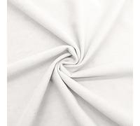 DESHOME Ebe 5 metri - Tessuto al metro velluto idrorepellente stoffa al metro velluto resistente per tappezzeria divani cuscini sedie arredo Bianco