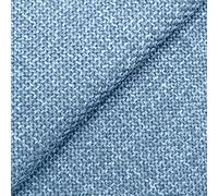 DESHOME Gaia - Tessuto al metro per tappezzeria Antimacchia Idrorepellente Resistente Stoffa al metro per divano sedie cuscini arredo (Blu cielo, 1 metro)