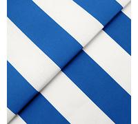 DESHOME Ibiza - Tessuto al Metro per esterno h 160 cm oleo idrorepellente stoffa riga al metro resistente per tappezzeria divano, cuscini, sedie, lettini, tende da sole 1 metro Blu