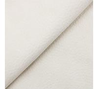 DESHOME Madrid 10 metri - Tessuto al metro per divani microfibra idrorepellente effetto pelle Stoffa al metro resistente per tappezzeria divani, poltrone, cuscini, sedie, arredo (Bianco latte)