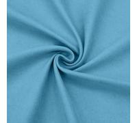 DESHOME Maia - Tessuto al metro per divani riciclato microfibra idrorepellente effetto vellutato Stoffa al metro per tappezzeria divani, poltrone, cuscini, sedie, arredo 1 metro Blu cielo