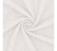 DESHOME Paris - Tessuto boucle al metro Stoffa resistente per tappezzeria divani, poltrone, cuscini, sedie, letti, complementi d'arredo (1 metro, Bianco)