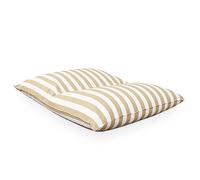 Deshome - Poltrona Sacco Pouf da esterno giardino 170x140 cm idrorepellente sfoderabile lavabile con imbottitura Cuscinone da terra gigante Light pouf Crema