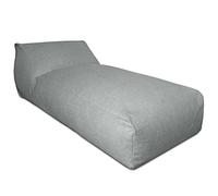 Deshome - Pouf lettino prendisole da esterno sfoderabile - Puff poltrona sacco outdoor idrorepellente con imbottitura, chaise longue design Grigio polvere
