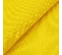 DESHOME Zenit - Tessuto al metro impermeabile per esterno spalmato PVC stoffa rigida per tappezzeria esterni, borse, zaini, valigie - Giallo 1 metro
