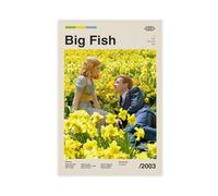 DESHVA Poster del film "Big Fish" su tela, decorazione per camera da letto, sport, ufficio, stanza, regalo, senza cornice, 30 x 45 cm