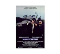 DESHVA Poster su tela del film Blues Brothers, decorazione per camera da letto, sport, ufficio, camera da letto, regalo, senza cornice, 40 x 60 cm