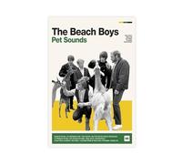 DESHVA Poster vintage su tela, motivo: The Beach Boys, con suoni di animali domestici, decorazione per camera da letto, sport, ufficio, stanza, regalo, senza cornice, 20 x 30 cm