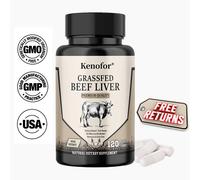 Desiccated Beef Liver Supplements, 100% Grass Fed Undefatted Beef Liver Capsules