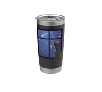 Desiderando un cane stellato che guarda attraverso la finest Bicchiere termico in acciaio inox doppia parete