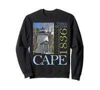 Design 1836 di Three Sisters Lighthouse Cape Cod Massachusetts Felpa