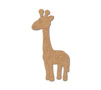 Design 3 Medite in MDF pre-marcato a forma di giraffa, 6,3 cm, 25,4 cm