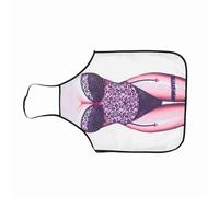 Design 3D, grembiule da cucina divertente impermeabile con motivi sexy e donna, in poliestere, facile da indossare e lavare, protezione per le statue correnti, assicura che la polvere dell'olio