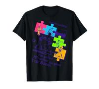 Design a Collage di Puzzle di Baseball Vintage al Neon Maglietta